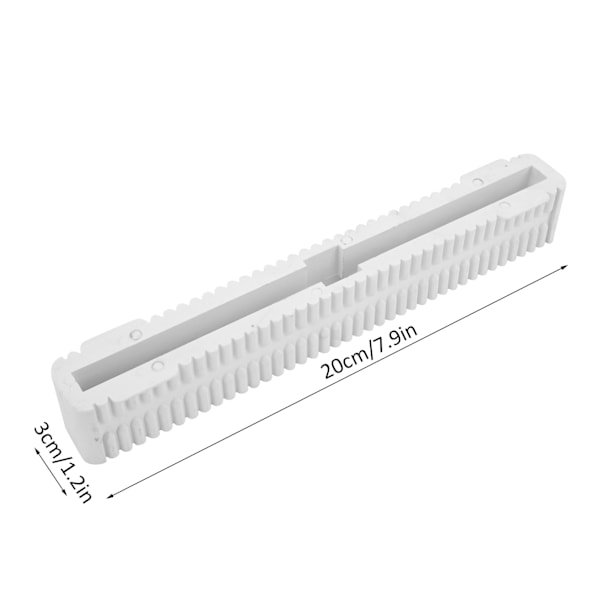 8 tum lättvikts surfbräda fenbox PVC longboard wakeboard fenbox stor svans roder slitsar vit