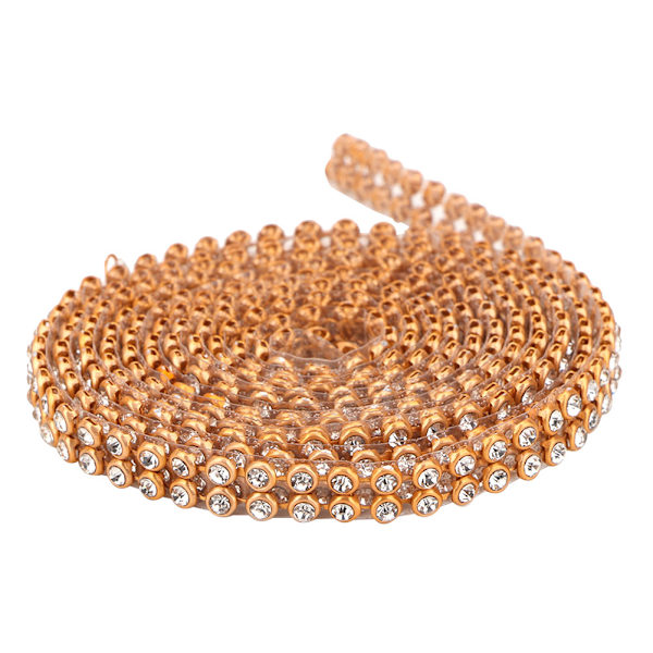 3mm Kristall Rhinestone Kedja Trim Applikation DIY Sömnad Hantverk Kläder Klänning Dekoration (#2)