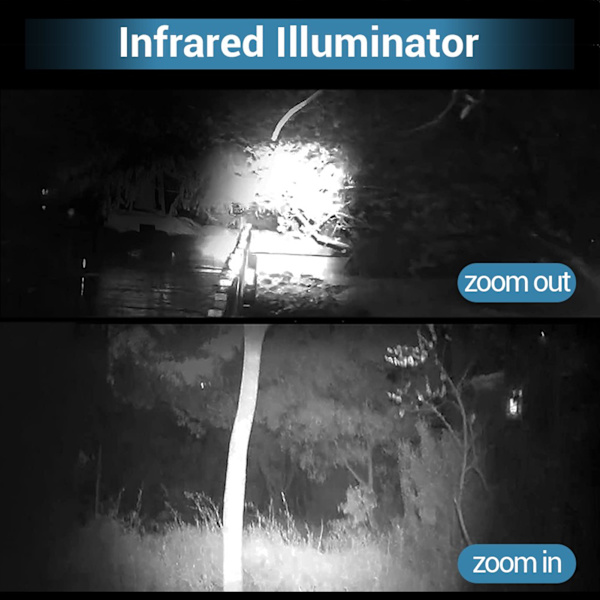 IPX5 Zoombar Infraröd Ficklampa Handhållen 850nm IR Nattvision Ficklampa för Utomhusjakt