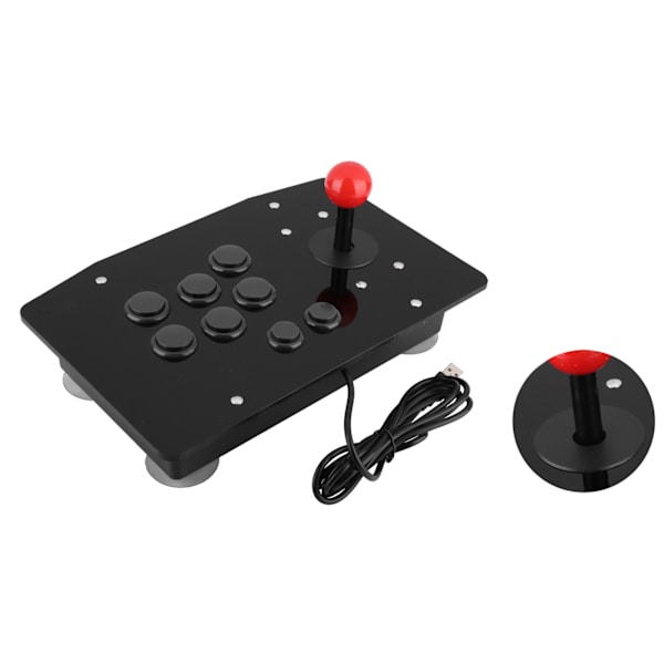 Arcade Rocker Game Joystick 8-knappars spelhandkontroll (svart)