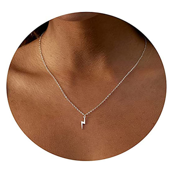 Enkel mode mini blixt hängsmycke halsband