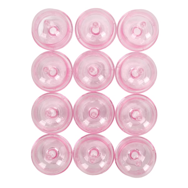 12 st Mini Tårtfat med Lock, Mini Tårtställ i Plast med Kupol, Klar Liten Tårtutställningsställ, Transparent Godisask för Bröllopsfest, Rosafärgad