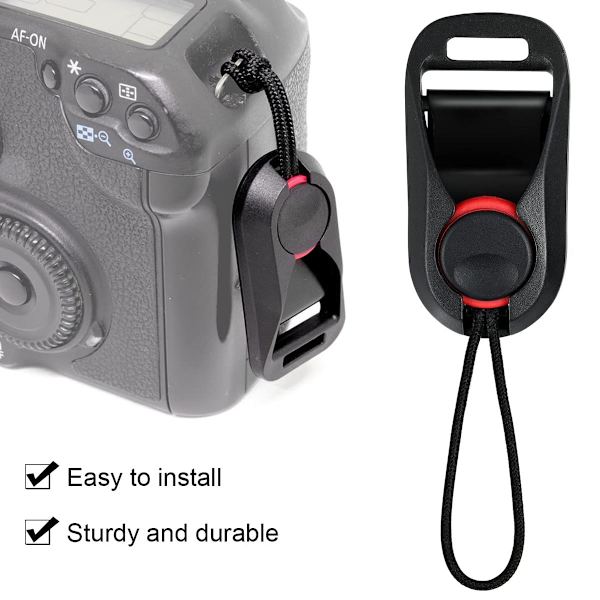 TOKIISHE Kamerarem Snabbkoppling Adapter, 2-pack Kamerarem Snabbkoppling Spegelreflex med Bas, Anslutningsfäste Kit för Universal