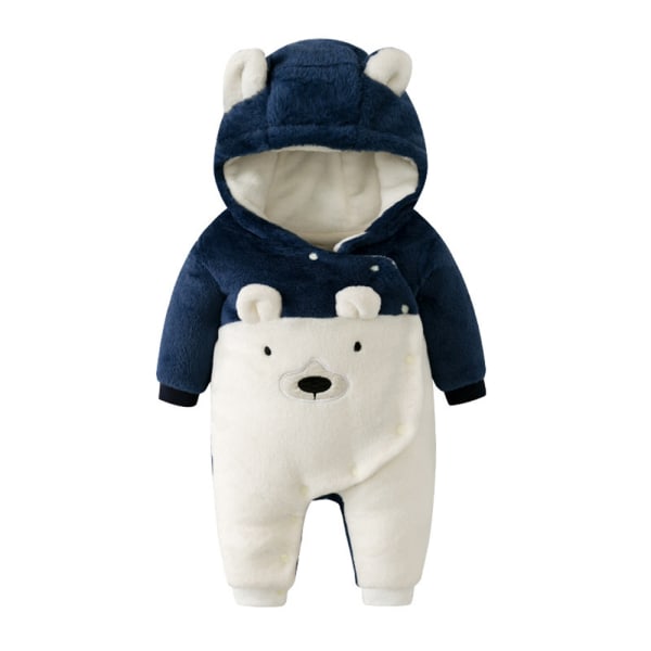 Baby Jumpsuit Vinter Snowsuit Baby Flanell Varmare Vinteroverall Jumpsuit för pojkar Flickor