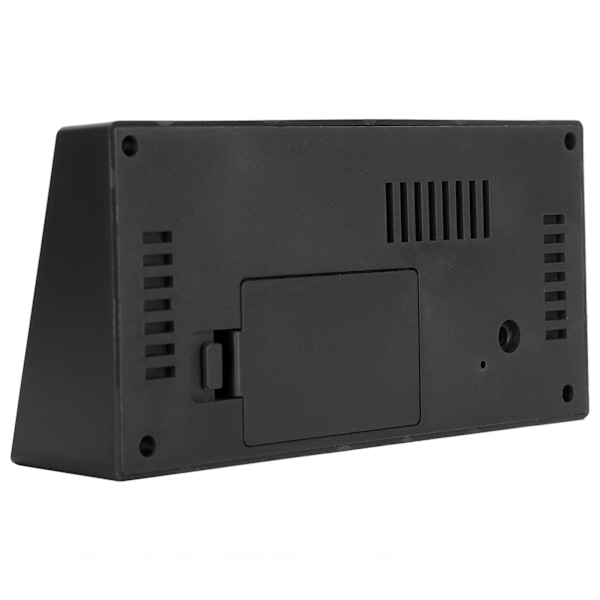 Enkel Design Röststyrd Väckarklocka, Stor Display Digital Klocka med 11RGB Färgglada Visningslägen, Batteribackup för Oavbruten Drift