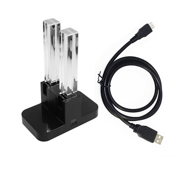 Laddningsstation för Switch, Laddare för Nintendo Switch/OLED, 2H Snabb Laddning för 4 Switch-kontroller, Laddningsdocka med LED-indikator och Kabel