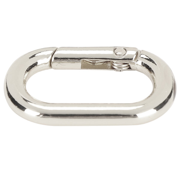 20 st ovala fjäderklämmor 23 mm legering snäpphakar klämma för väskor plånböcker nyckelband rem svart