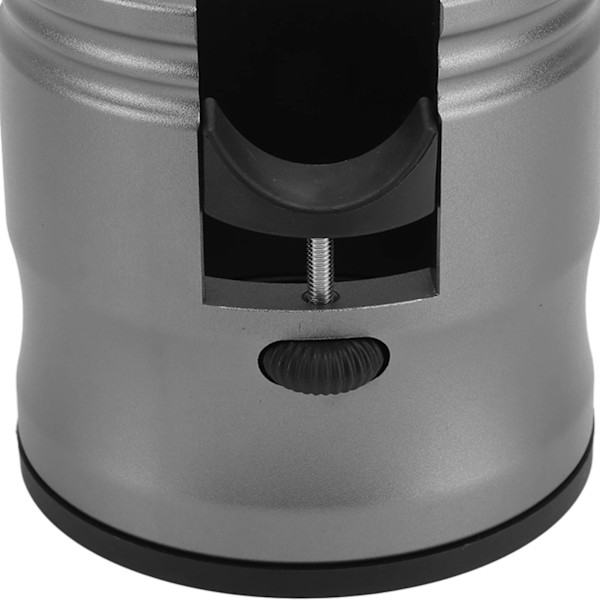 Rund kaffepresshållare i aluminiumlegering, halkfri, justerbar, universell, för hem och café, svart