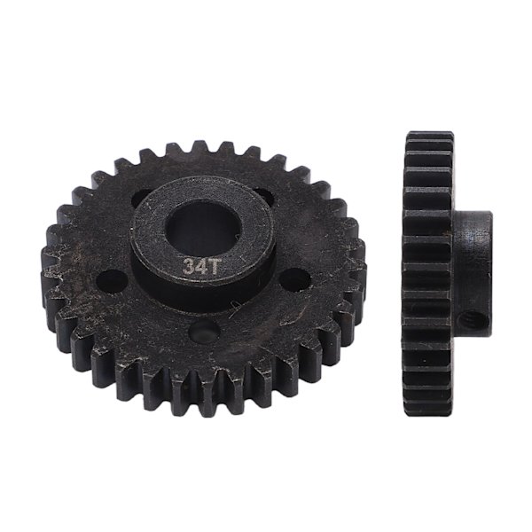 34T RC-motorväxel M1.0 8 mm kugghjulsborrning i stål svart RC-motorpinjongväxel för Arrma 1/7 1/8 RC-bilar