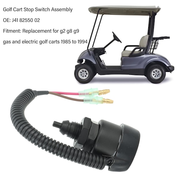 Stoppbrytaraggregat Effektiv Prestanda Metalllegering J41 82550 02 för G2 G8 G9 Bensin- och El-Golfbilar