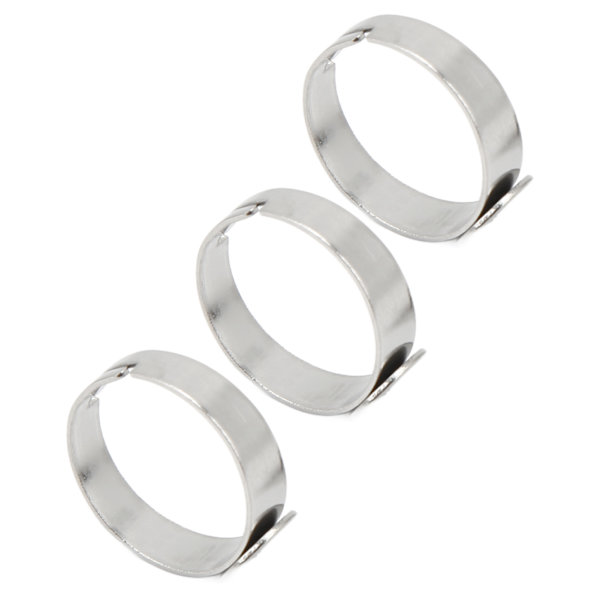 20 st tomma ringar 8 mm justerbar rostfritt stål DIY platt ringbas för DIY-ringar DIY-smycken