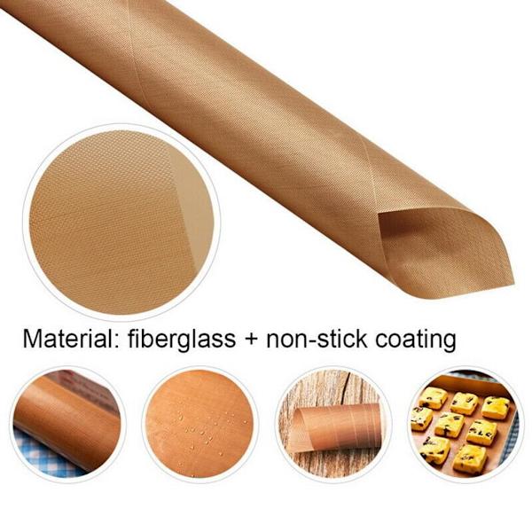 Permanent bakfolie (set om 4) extra stor för grillning och bakning - 40x60 cm kan klippas till storlek - bakfolie diskmaskinssäker - bakplåtspapper