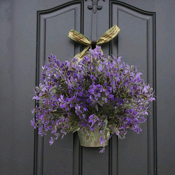 4 st konstgjorda buskar blommor utomhus konstgjorda blommor korta
