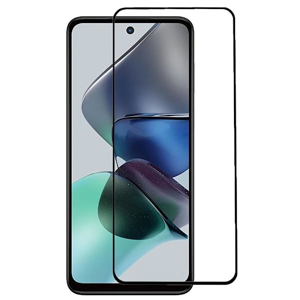 SKALO Motorola Moto G23 Heltäckande Skärmskydd Härdat Glas - Sva Svart