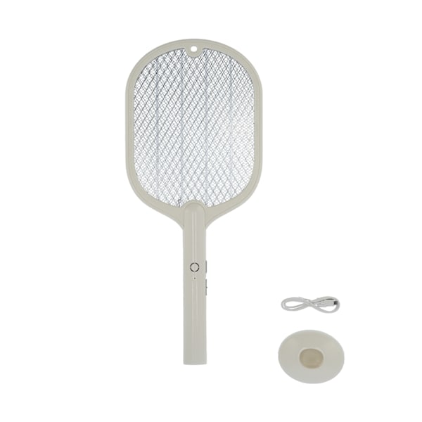 Elektrisk insektsdödare 2 i 1 Smart Bug Zapper med USB-uppladdningsbar bas, erbjuder 3-lagers säkerhetsnät och effektiv myggfälla för A