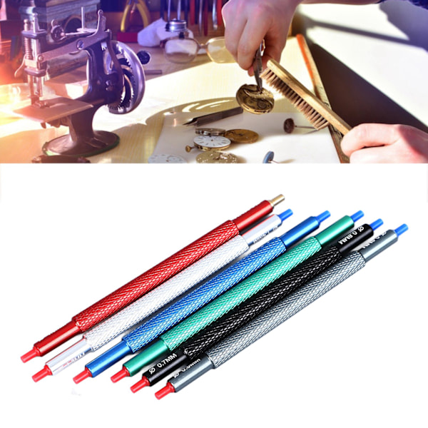 6-delars Set Urmakare Armbandsur Reparationsverktyg Metall Klockvisare Pressare Monteringsset