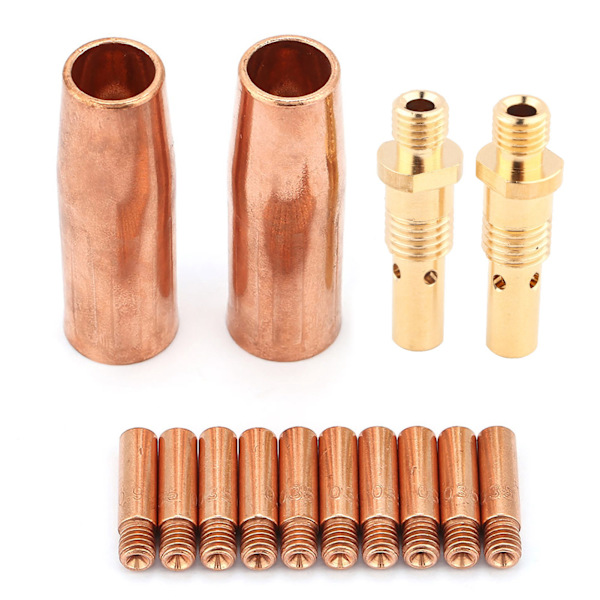14 st/set Munstycke Diffusor Spets Kit för Tweco MIG Svets Pistol
