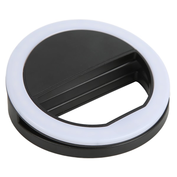 Uppladdningsbar Selfie Ring Light, Multi Lighting Mode Premium Plast Clip-On Lampa För Fotografering