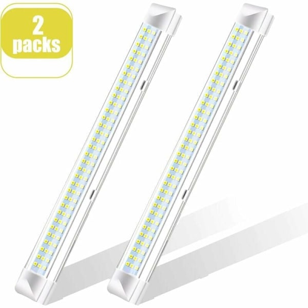 LED-ljusramp för interiör, lågspänning 12V DC smal ljuslist, starkt vitt ljus för bilinteriörer skåp kök (34,5 cm (L) x 3 cm (B) x 3,5 cm