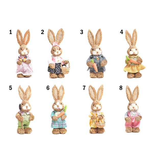 Simulering Påsk Kanin Dekoration 32/45*15cm Bunny Figur Cattail Hantverk Prydnad Present Till Hem Semester 2 2