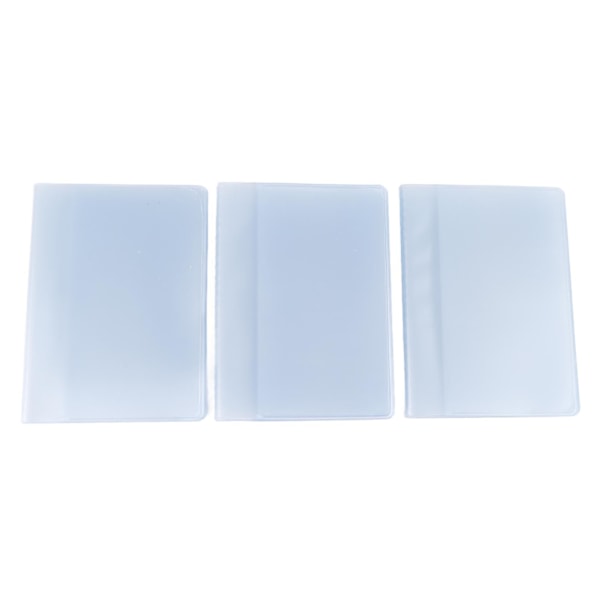 3 st plånboksinsatser mjuka transparenta PVC 10 20 30 sidor multifunktionella kreditkortshållare för familjeresor affärer