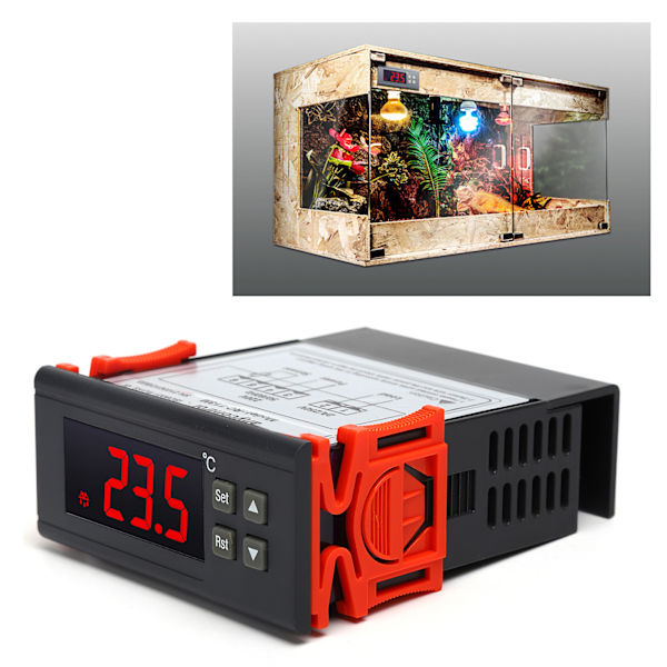 DIY Inkubator Husdjur Konstant Temperatur Värme PID Termostat Reptiler Husdjur Termostat