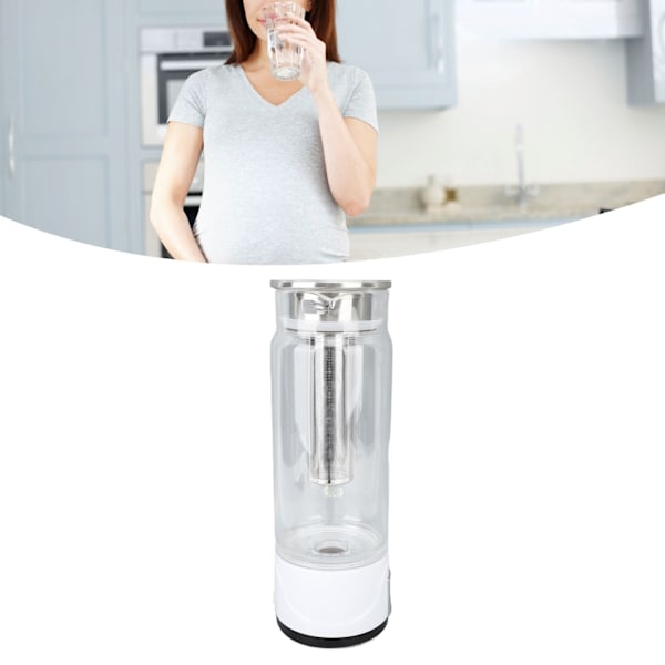 Vattenkanna för Vätevatten, Generator för Vätevatten med Teinfuser, 1000ml Kapacitet, 1000‑1500ppb Touch-brytare för Hemmakontor