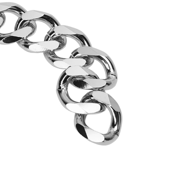 Aluminium Curbkedjor 10 Meter Justerbar Längd DIY Hantverk Smycke Kedjelänk Halsband för Reklamtavla Silver