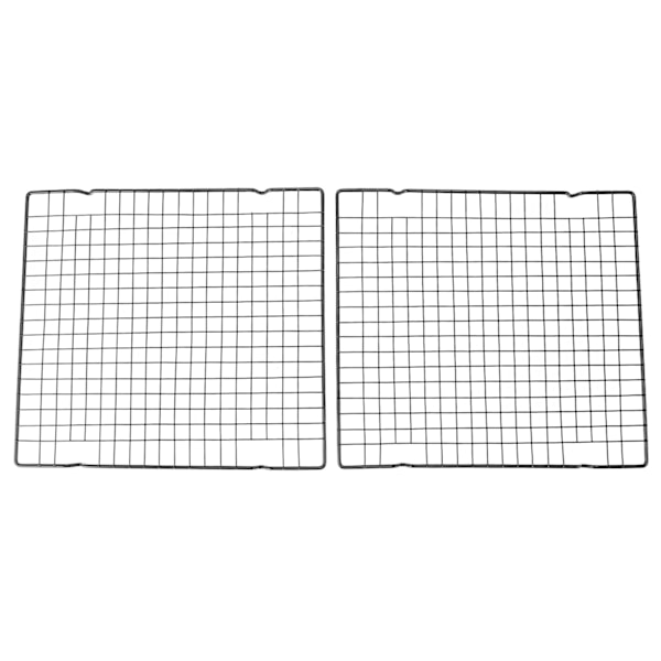 2-pack Kylgaller Svart Kolstål Nonstick Gallertrådsbricka Ugn Grillgaller för Bakning och Matlagning