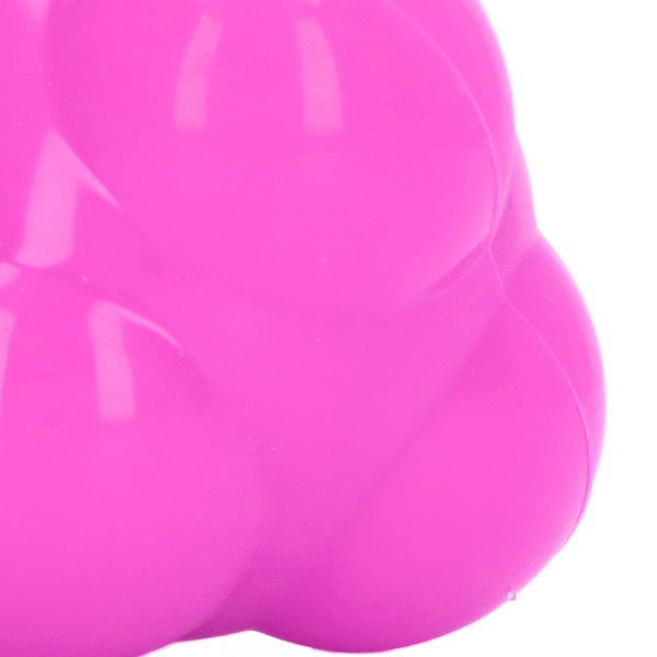 Reaktionsboll i gummi, ljus färg, hexagon, reaktionsboll för att förbättra hand-öga-koordination, smidighet, rosa