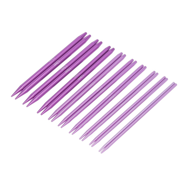 Utbytbara cirkulära stickningsnålar set 3,0 till 6,0 mm polerade bärbara stickningsnålar set med ergonomiskt handtag