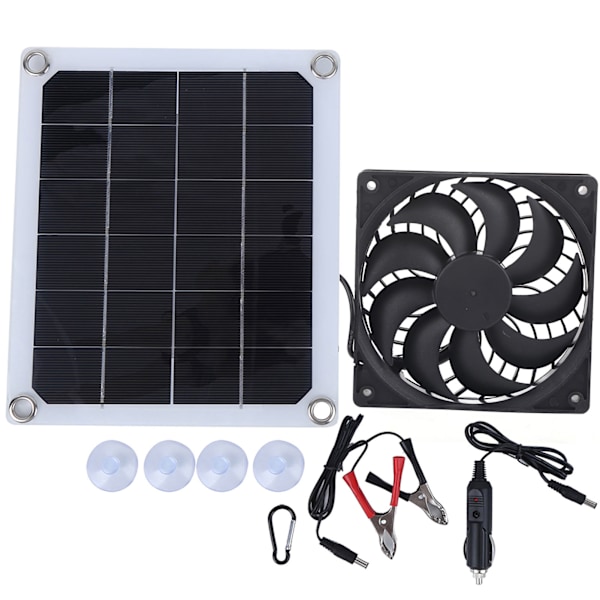 10W bärbar solpanel fläkt för husdjursrum utomhus bil laddning användning DC5V
