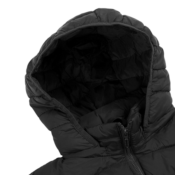 Elektrisk uppvärmd huvtröja 3 temperaturer enkel kontroll 2 zoner USB uppvärmd termisk jacka för män kvinnor svart 4XL