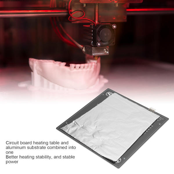 3D-skrivarplattform i aluminium, uppvärmd bäddplatta, tillbehör, 24V 2.8Ω för Anet E16 A8PLUS