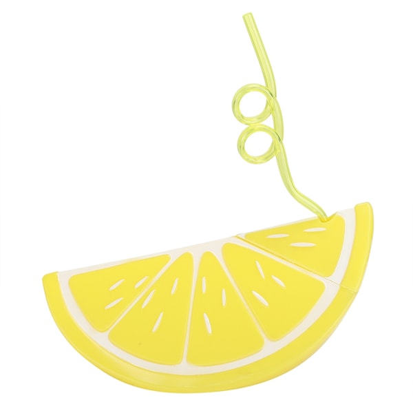 Bedårande Citron Halmmatta, Flexibelt Silikonmaterial Halkfri Fruktdesign Värmeisolering För Hemmakontor Dekor, Realistisk Matmodell Bred