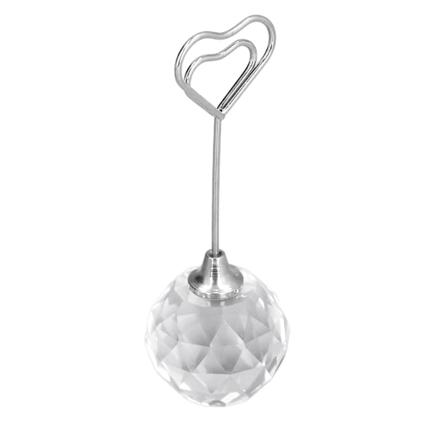 Robust Ställning Kristall Diamant, Fasetterad Diamant Elegant Form Bordsnummer för Julfester Bröllop, Klar Display Kraftigt Kvalitetsmaterial