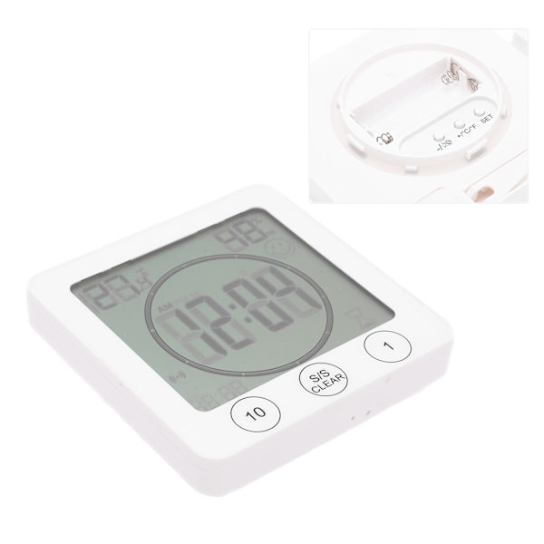 Temperatur- och Luftfuktighetsmätare Inomhus Termometer Hygrometer Timer för Hem Kontor