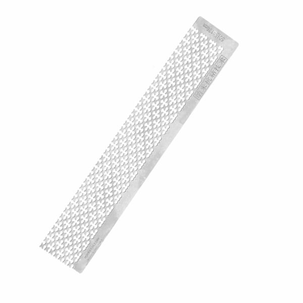 Rhinestone-målning linjal i rostfritt stål tomma rutnät punktborrpenna linjal för 5D DIY138MM