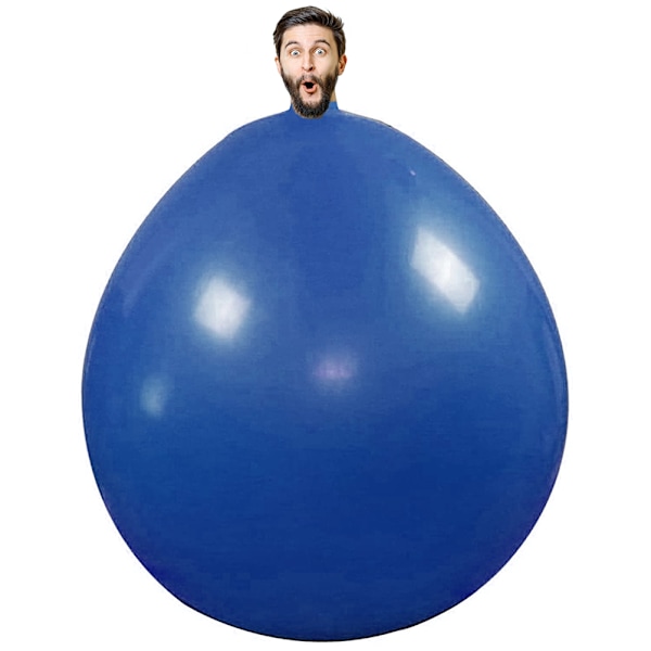 72 Tum Jätte Människo-Ballong Rund Klättra-I Ballong Tjock Latex Ballong för Bröllop Födelsedag Event Dekor