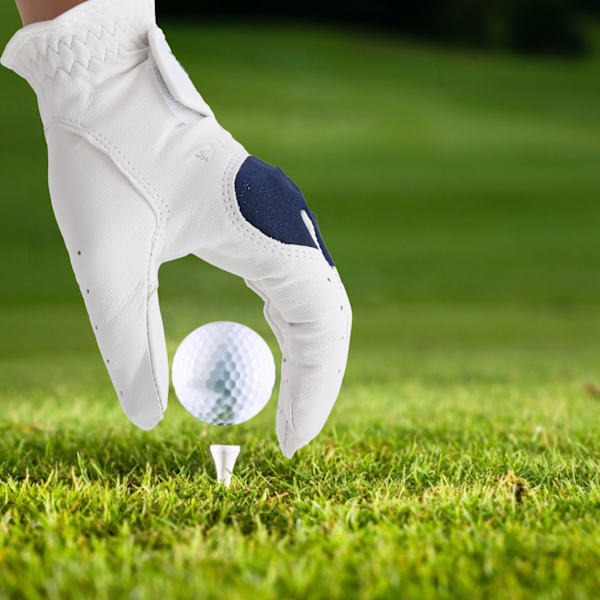 Golfhandskar för män vänster hand mjuka polyuretanfiberhandskar bekvämt grepp 24#