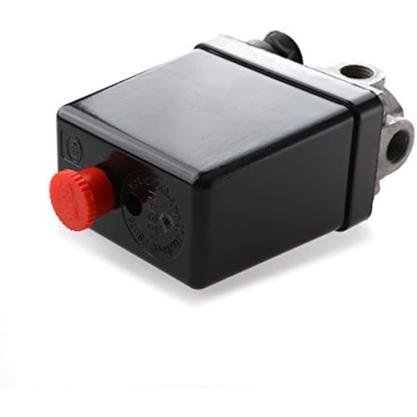 Tryckbrytare för luftkompressor, 240 V AC, 20 A, 175 PSI, 12 bar, 4 portar