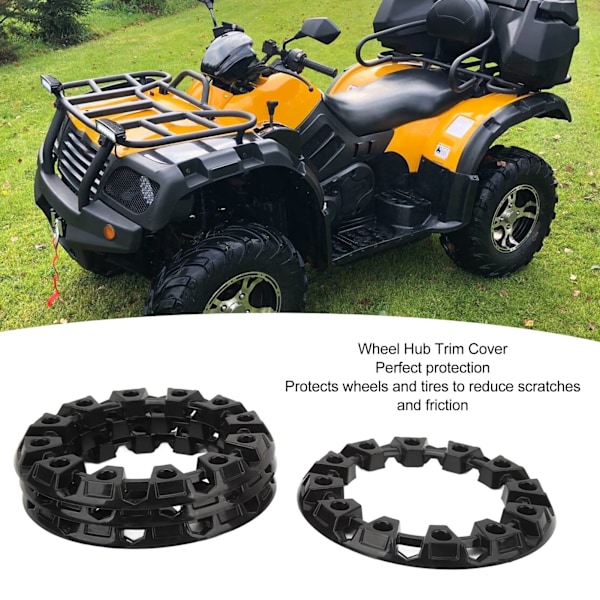 4 st Hjulkapsel Trimskydd Navkapslar Däckskydd Fälgkapsel Universal för ATV Go Kart 6 tum (OD: Ca. 170 mm/6,7 tum, ID: Ca. 110 mm/4,3 tum)