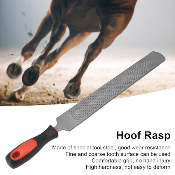 Hovslag Rasp i Låglegerat Verktygsstål Massiv Hårdhet Skoning Rasp Stalltillbehör 49cm