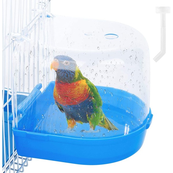 Fågelbadkar, Parakitbur fågelbadkar med vatten