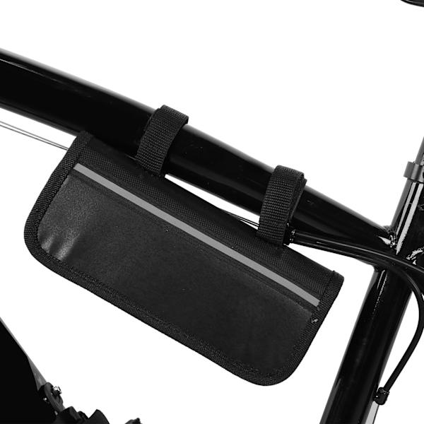 Bärbar cykelpump 120PSI 16‑i‑1 Multifunktionell däckuppblåsare Reparationslappssats CykeldelarSvart