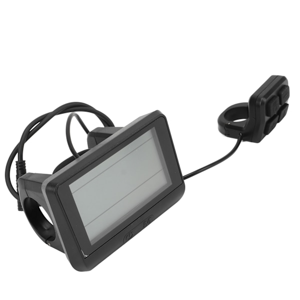 Elektrisk Cykel Display Panel Universal ABS Hölje 5 Pin Vattentätt Gränssnitt LCD Display Mätare 24V 36V 48V