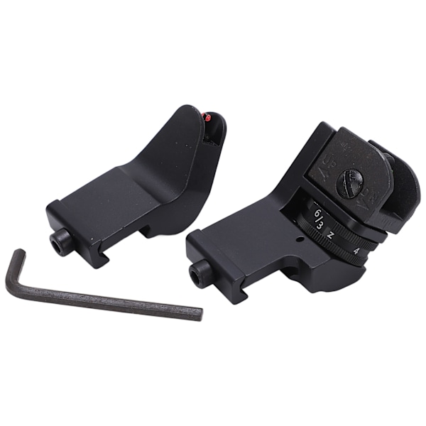 Aluminiumlegering 950 Fiber Flip Up Sights 45 Graders Offset Flip Up Järnsikten Fällbara
