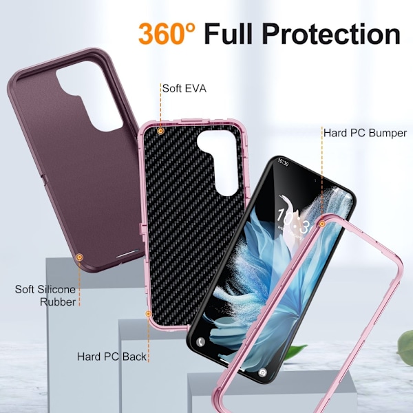 Galaxy S25 Plus / S24 Plus Skal Xtreme Shockproof Lila/Rosa