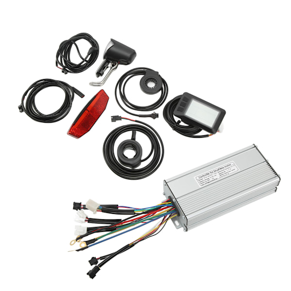 Elcykel Konverteringskit LCD7U Mätare 30A Sinusvågs Kontrollsystem för 48V 1000W Motor