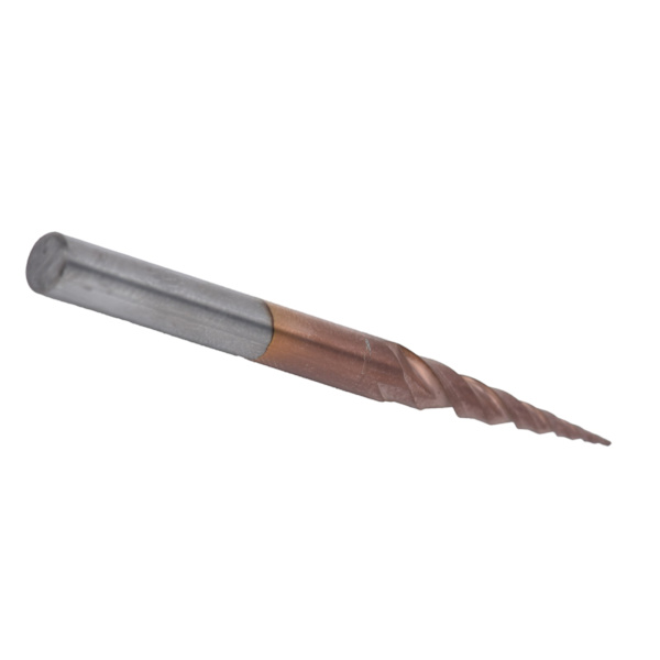 Fräsverktyg med konisk kullager, hårdmetall i volfram, belagd för ändfräsning, spårning R0.25x20.5xD4x50
